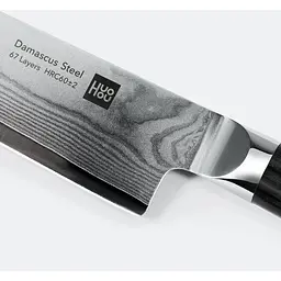 Набір кухонних ножів Huo Hou Damascus Kitchen Knife Set (HU0073) 4 штуки + підставка - мініатюра 3