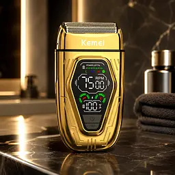 Електробритва KM-T360 / Шейвер Kemei для гоління бороди - мініатюра 3