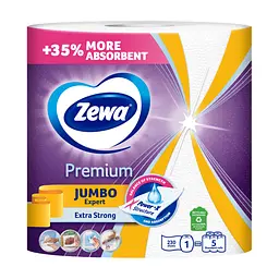 Паперові рушники Zewa Jumbo Premium 3 шари 1 рулон 230 відривів (7322541192017) - мініатюра 2