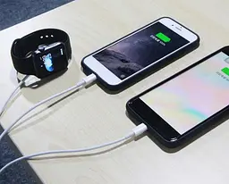 USB кабель Primo 3in1-01 Lightning + Lightning + зарядний пристрій для Apple Watch - мініатюра 3