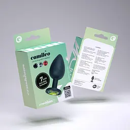 Анальна пробка Crushious Camileo S 7 см чорний - мініатюра 11