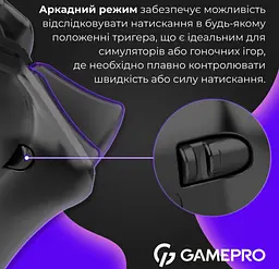 Геймпад джойстик GamePro GP-X13-B Xinput Bluetooth/2.4G/USB (Switch/PC/iOS/Android) Black - мініатюра 7