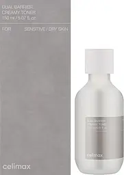 Відновлювальний кремовий тонер 150 мл Celimax Dual Barrier Creamy Toner - мініатюра 2