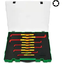 Набір ключів Toptul діелектричних TORX VDE T10-T50 9 шт GZC0911