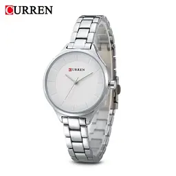 Годинники наручні жіночі Curren 9015 Silver White (18679) - мініатюра 2