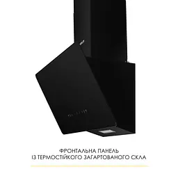 Витяжка декоративна похила WEILOR AURA WDS 63 BLACK - мініатюра 2