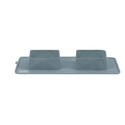 Миска складана Waudog Silicone, 385х230х50 мм, сіра - мініатюра 2