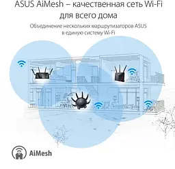 Роутер ASUS RT-AX89X AX6000 Black 802.11ax (90IG04J1-BM3010) - мініатюра 4