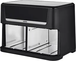 Мультипіч Rotex ROM1210-2XL MultiFry DUO 11 програм 12 л(6+6 л) LED дисплей 2800 Вт Чорний з сірим - мініатюра 5