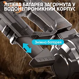 Електричний водяний пістолет з автоматичним насосом бластер з led підсвічуванням Combuy det0018803 - мініатюра 5