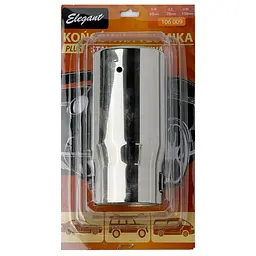 Насадка на глушник Elegant Кругла коса Ø 63 х 150 мм Хром (EL 106 009) - мініатюра 4