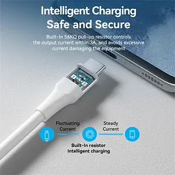 Кабель USB 2.0 AM-Type-C M, 1 м, 18W білий Vention - мініатюра 8