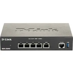 D-Link Мультисервісний маршрутизатор DSR-250V2 4xGE LAN, 1xGE WAN