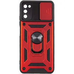 Чохол Ummi Camshield Serge Ring для Samsung Galaxy A03s Червоний/Red