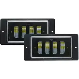 Протитуманні фари LED фари ВАЗ 2110-15 / 60W / Лінза / Регулювання висоти / Жовте та біле світло 1 шт.