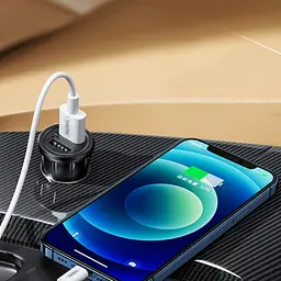 Автомобільний зарядний пристрій Remax RCC236 2 USB чорний - мініатюра 2
