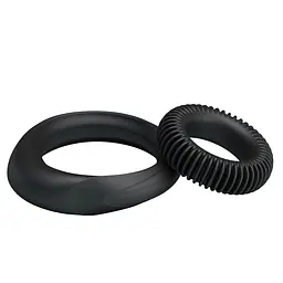 Ерекційні кільця Ring Manhood чорні - мініатюра 7