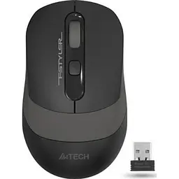 Миша бездротова A4Tech Fstyler FG10 (Grey), USB, колір чорний+сірий
