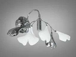 Бра настінне Diasha 7161-1W HR, E14, 25 см, хром, порцеляна, декоративний стиль