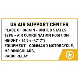 Конструктор Cobi Company of Heroes 3 USA Центр Авіапідтримки, масштаб 1:35, 652 деталі (COBI-3042) - мініатюра 10