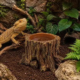 Декорація Hobby Wildwood Stump 15x14,5x9 см - декоративний пень, поїлка, горщик для тераріуму (40849) - мініатюра 3
