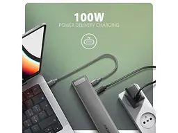 USB-хаб AXAGON HMC-10HLS - мініатюра 3