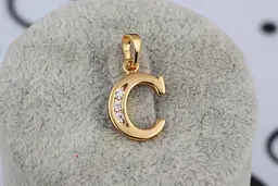 Кулон Xuping Jewelry літера C 1.5 см золотистий