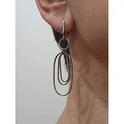 Срібні сережки-підвіски TOP Silver. 520602 - мініатюра 4