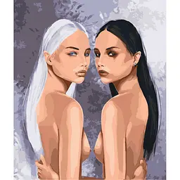 Картина за номерами Люди. Дівчата протилежності 40*50 см Art Craft 10121-AC