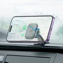 Автотримач Hoco H30 Brilliant magnetic car holder(center console) Чорний - мініатюра 5
