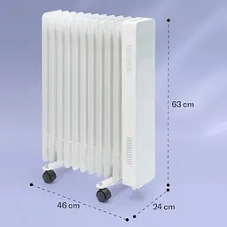 Масляний радіатор Klarstein Sanford Smart 2500 Вт (10041359) - мініатюра 2