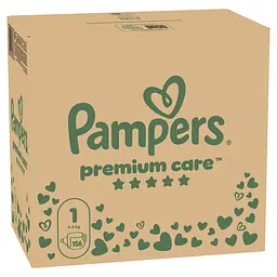 Підгузки Pampers Premium Care Розмір 1 (2-5 кг) 156 шт. - мініатюра 2