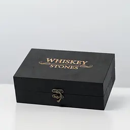 Подарунковий набір Whiskey Stones "Сталевий" чорний - 6 сталевих кубиків для охолодження віскі - мініатюра 11