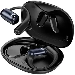Бездротові навушники Hoco EA6 Melody open true wireless BT headset, BT5.4, 60mAh, 450mAh, 6h, Black
