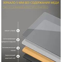 Дзеркало Dusel DE-M3051 75x100 см з годинником і Bluetooth, Білий - мініатюра 2