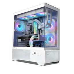 Корпус Zalman Chronix V2, White, Mid Tower, без БЖ, для ATX / Micro ATX / Mini ITX, 1xType-C / 1xUSB 3.0 / 1xUSB 2.0, макс. CPU - 165 мм / VGA - 410 мм, 3x120 мм RGB (reversed), бічна панель із загартованого скла - мініатюра 2