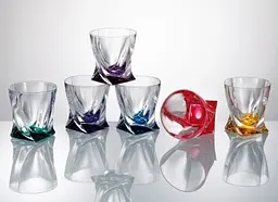 Набір склянок Crystalite Bohemia Quadro Color, 340 мл, 6 шт. (99999/72R93/932) - мініатюра 3