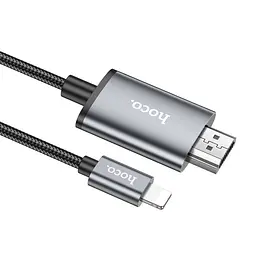 Перехідник Hoco UA27 HD Lightning to HDMI (2m) Metal gray - мініатюра 4