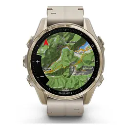 Смарт-годинник Garmin fenix 8 43mm, AMOLED, Saph, SftGldSS/FogGryLeatherBnd, Excl, GPS (010-02903-40) - мініатюра 10