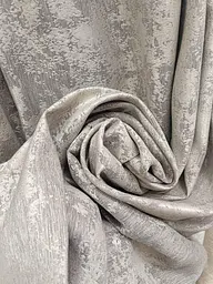 Штора льон мармур двостороння сіро-бежева 1 шт 150х240 - мініатюра 3