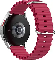Універсальний ремінець для смарт-годинників Ocean Band 20mm Wine Red [84716] - мініатюра 3