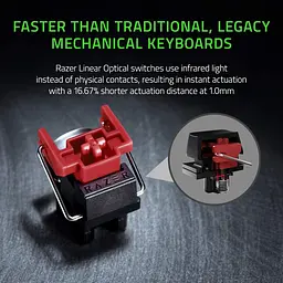 Клавіатура Razer Huntsman Mini Red Switch ENG Mercury Edition (RZ03-03390400-R3M1) [158741] - мініатюра 6