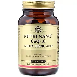 Коензим і альфа-ліпоєва кислота Solgar Nutri-Nano 60 капсул