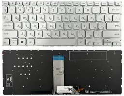 Клавіатура для ноутбука Asus X409 F409 A412 X412 M415 X415 R427 R465 Y4200 Прямий Enter підсвітка Original PRC (AEXKPU00010)