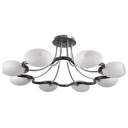 Люстра стельова Brille E14 60W CHR (BR-373C/8)