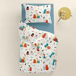 Дитяча постільна білизна Cosas COLOR CATS CS5 110х140см (ColorCats_El80-68Sky_140) - мініатюра 2