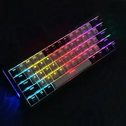 Ігрова механічна клавіатура Kondor Starlight / Дротове підключення / Brown Switch / White Black - мініатюра 2