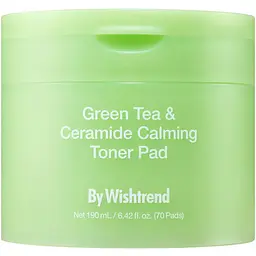 Тонер-пади By Wishtrend Green Tea & Ceramide Calming Toner Pad заспокійливі 70 шт.