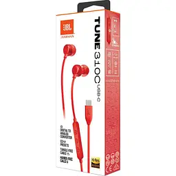 Навушники JBL Tune 310C Red JBLT310CRED [134509] - мініатюра 7