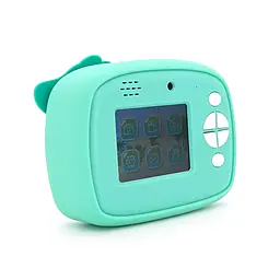 Дитячий фотоапарат D1-A Зелений Динозавр, екран IPS 2,4-дюйми, Type-C, Green, BOX - мініатюра 3